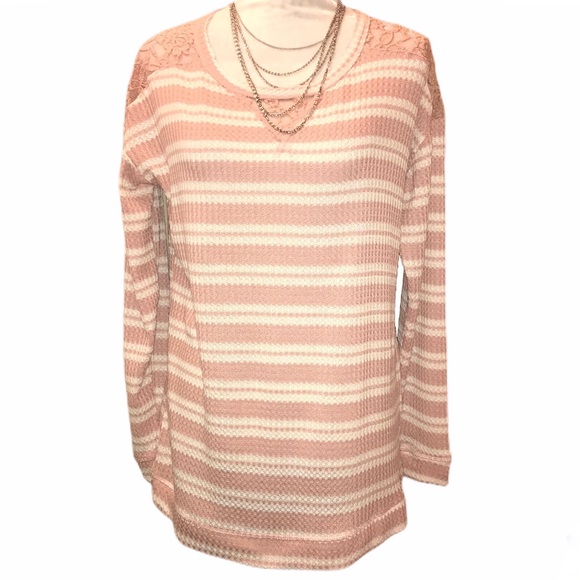 NWT Como Blu French Terry Striped Top - Back to School - Comfy Casual Fall - M L - Picture 9 of 16